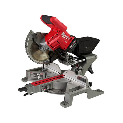 M18 FUEL 18-Volt Lithium-Ion Brushless Cordless 7-1/4 in. Dual Bevel Sliding Compound Miter Saw Kit w/One 5.0Ah Battery - Super Arbor