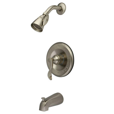 French Single-Handle 5-Spray Tub and Shower Faucet in Brushed Nickel (Valve Included) - Super Arbor