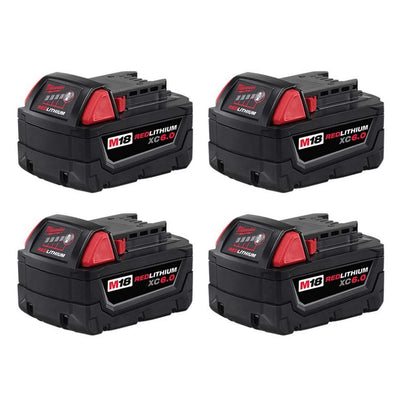M18 18-Volt Lithium-Ion XC Extended Capacity Battery Pack 6.0Ah (4-Pack) - Super Arbor