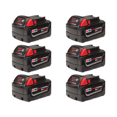 M18 18-Volt Lithium-Ion XC Extended Capacity Battery Pack 3.0Ah (6-Pack) - Super Arbor