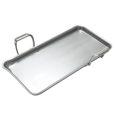 21 Supreme 19 in. Stainless Steel Tri-Ply Griddle - Super Arbor