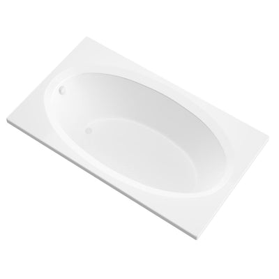 Imperial 7 ft. Acrylic Center Drain Rectangular Drop-in Non-Whirlpool Bathtub in White - Super Arbor