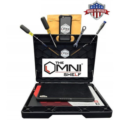The OmniShelf 17 in. Magnetic Toolbox Utility Shelf 40 lb. Capacity, Hands Free Portable Workstation - Super Arbor