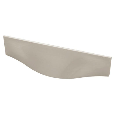 Geometrics 3-3/4 in. (96mm) Center-to-Center Satin Nickel Waterfall Cup Drawer Pull - Super Arbor