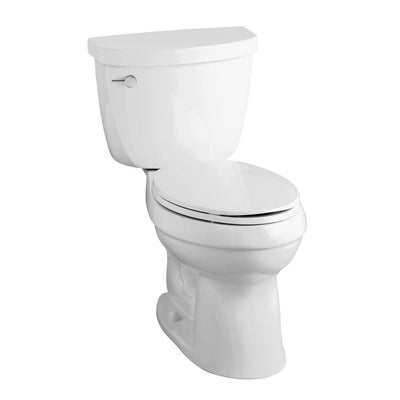 Cimarron Comfort Height 2-Piece 1.6 GPF Single Flush Elongated Toilet with AquaPiston Flushing Technology in White - Super Arbor