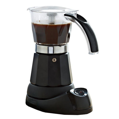 3-Cup/6-Cup Electric Coffee Maker in Black - Super Arbor