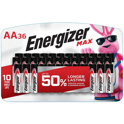 MAX Alkaline AA Battery (36-Pack) - Super Arbor