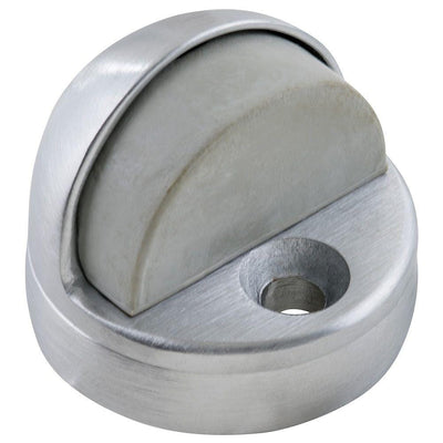 1-3/4 in. Satin Chrome Dome Floor Stop with Riser - Super Arbor