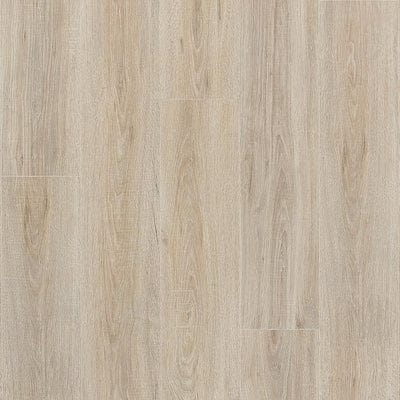 Pergo Portfolio + WetProtect Waterproof Crema Oak 7.48-in W x 3.93-ft L Embossed Wood Plank Laminate Flooring