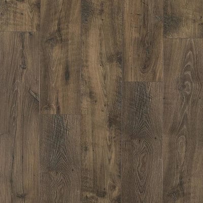 Pergo Portfolio + WetProtect Waterproof Rustic Smoked Chestnut 7.48-in W x 4.52-ft L Embossed Wood Plank Laminate Flooring
