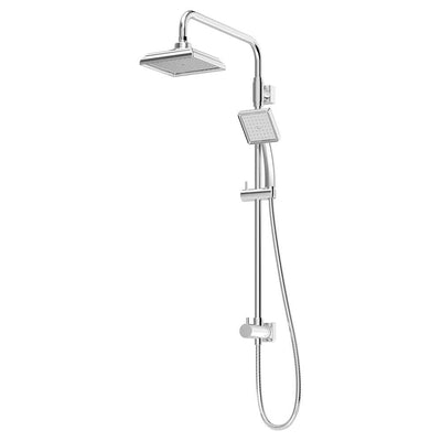 Duro Single-Handle 1-Spray Handheld Shower Head and Fixed Shower Head Combo in Polished Chrome (Valve Not Included) - Super Arbor