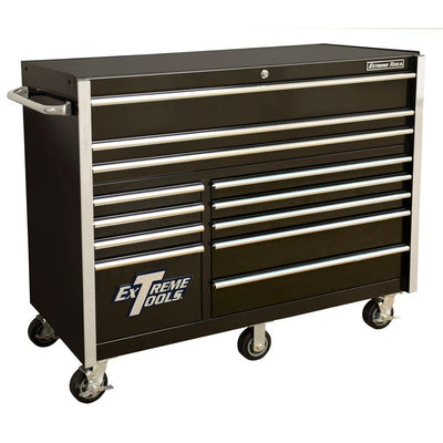 THD Series 55 in. 12-Drawer Roller Cabinet Tool Chest in Black - Super Arbor