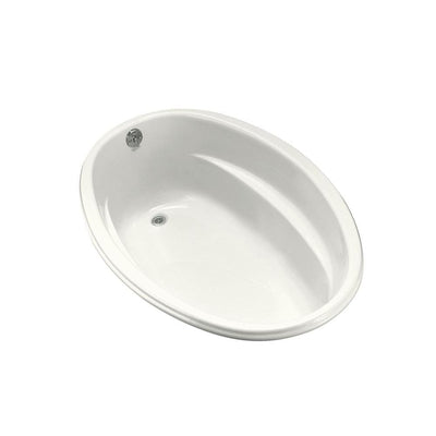Proflex 5 ft. Reversible Drain Oval Bathtub in White - Super Arbor