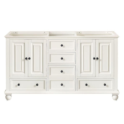 Thompson 60 in. W x 21 in. D x 34 in. H Vanity Cabinet in French White - Super Arbor
