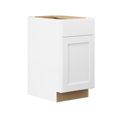 Shaker Ready To Assemble 21 in. W x 34.5 in. H x 24 in. D Plywood Base Kitchen Cabinet in Denver White Painted Finish