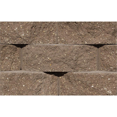 Rockwood Retaining Walls Cottage Stone 4 in. H x 12 in. W x 8.5 in. D Brown Concrete Garden Wall Block (96-Pieces/31.68 sq. ft./Pack) - Super Arbor