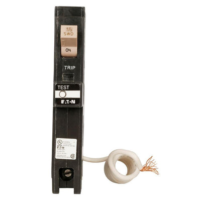 CH 15 Amp 1-Pole Self Test Ground Fault Circuit Breaker with Trip Flag - Super Arbor