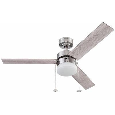 Harbor Breeze Vue 44-in Brushed Nickel LED Indoor Ceiling Fan with Light Kit (3-Blade)
