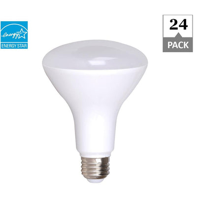 Simply Conserve 65-Watt Equivalent R30 Dimmable Quick Install Contractor Pack LED Light Bulb in Soft White (24-Pack) - Super Arbor