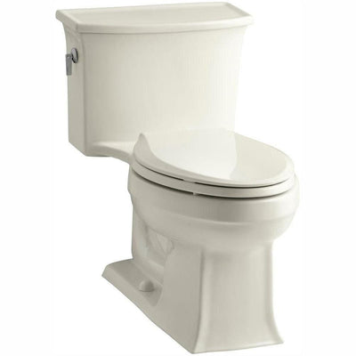 Archer 1-piece 1.28 GPF Single Flush Elongated Toilet in Biscuit - Super Arbor