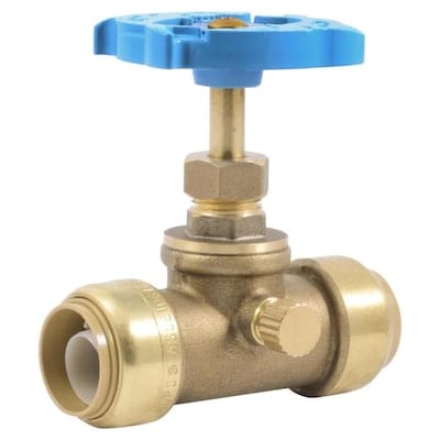 SharkBite Brass 3/4-in Push-to-Connect x 3/4-in Push-to-Connect Multi Turn Stop and Waste Valve