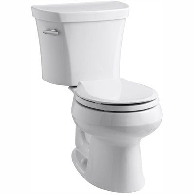Wellworth 14 in. Rough-In 2-Piece 1.28 GPF Single Flush Round Toilet in White - Super Arbor