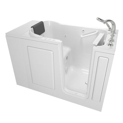 Gelcoat Premium Series 48 in. Right Hand Walk-In Whirlpool and Air Bathtub in White - Super Arbor