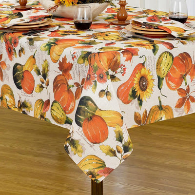 Grateful Season Fall Printed Tablecloth - Super Arbor