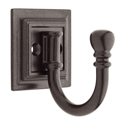 2-1/3 in. Cocoa Bronze Architectural Ball End Wall Hook - Super Arbor