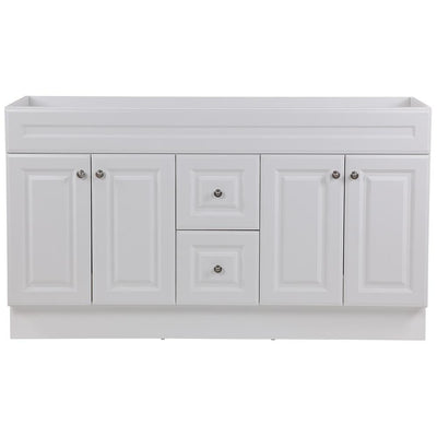 Glensford 60 in. W x 22 in. D Vanity Cabinet Only in White - Super Arbor