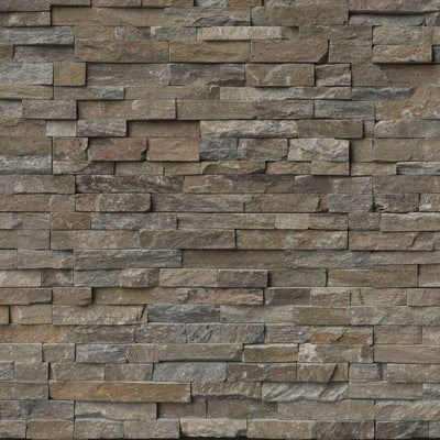 Canyon Creek Ledger Panel 6 in. x 24 in. Natural Quartzite Wall Tile (10 cases / 40 sq. ft. / pallet) - Super Arbor