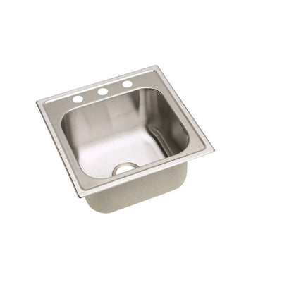 Dayton Premium 20 in.Drop-In Stainless Steel 3-Hole Single Bowl Kitchen Sink - Super Arbor