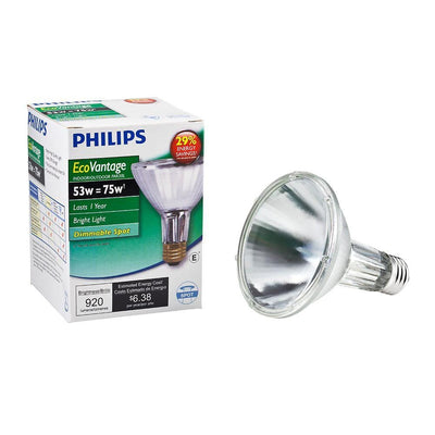 Philips 53-Watt Equivalent Halogen PAR30L Dimmable Spotlight Bulb - Super Arbor