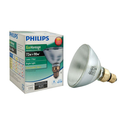 Philips 72-Watt Equivalent Halogen PAR38 Indoor/Outdoor Spotlight Bulb - Super Arbor