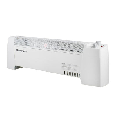 29 in. 1,500-Watt White Convection Baseboard Heater with Silent Operation - Super Arbor