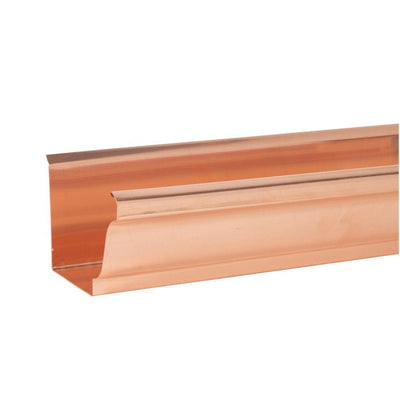 6 in. x 10 ft. K-Style Copper Gutter