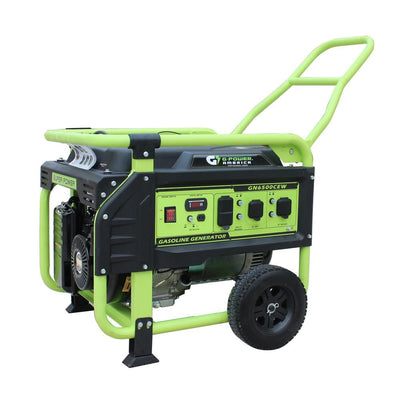 Green-Power Atlas Series 6500/5300-Watt Gasoline Powered Recoil Start Portable Generator w/306cc 11HP LCT Engine - Super Arbor