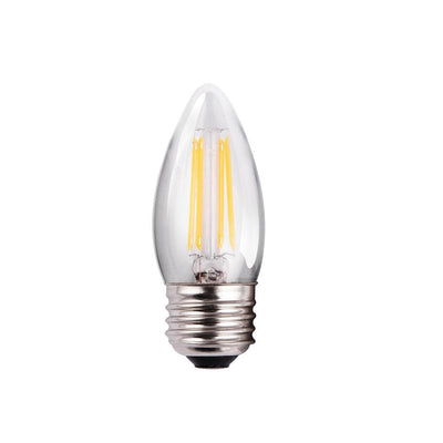 Halco Lighting Technologies 25-Watt Equivalent 2-Watt B11 2700K Dimmable LED Clear Filament Antique Vintage Light Bulb Warm White - Super Arbor