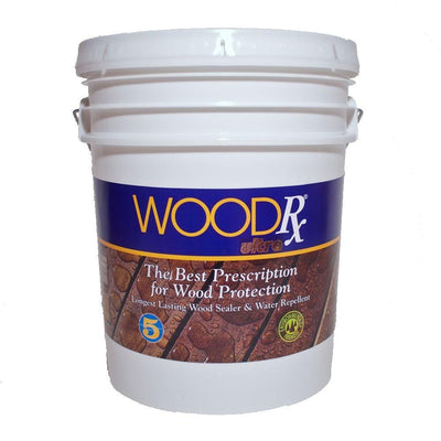 WoodRx 5 gal. Ultra Teak Wood Exterior Stain and Sealer - Super Arbor