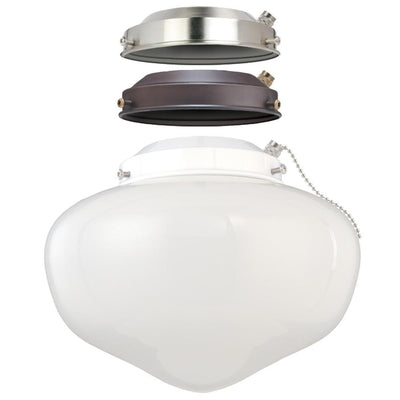 1-Light LED Schoolhouse Ceiling Fan Light Kit - Super Arbor