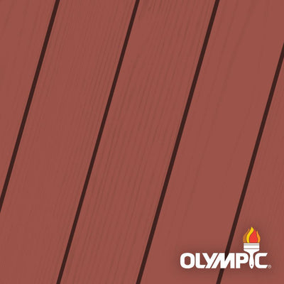 Olympic Maximum 5 gal. Navajo Red Solid Color Exterior Stain and Sealant in One - Super Arbor
