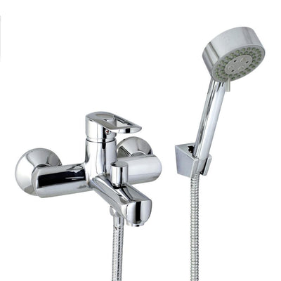 Oval 6 in. Single-Handle 3-Spray Tub and Shower Faucet with Hand Held Shower in Polished Chrome (Valve Included) - Super Arbor