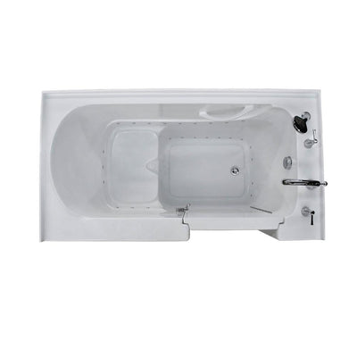 HD Series 32 in. x 60 in. Right Drain Quick Fill Walk-In Soaking Bathtub in White - Super Arbor