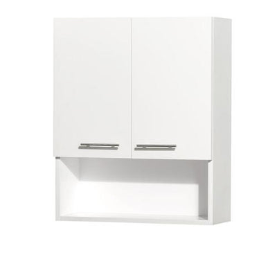 Wyndham Collection Centra 24-in W x 29-in H x 8.75-in D White Bathroom Wall Cabinet