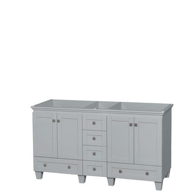 Wyndham Collection Acclaim 59-in Oyster Gray Bathroom Vanity Cabinet