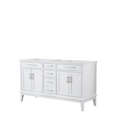 Wyndham Collection Margate 59-in White Bathroom Vanity Cabinet