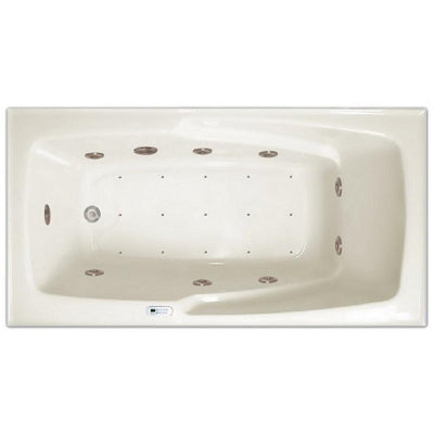 5 ft. Left Drain Drop-in Rectangular Whirlpool and Air Bath Tub in White with Tranquility Package - Super Arbor