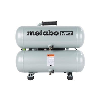 Metabo HPT (was Hitachi Power Tools) 4-Gallon Single Stage Portable Electric Twin Stack Air Compressor