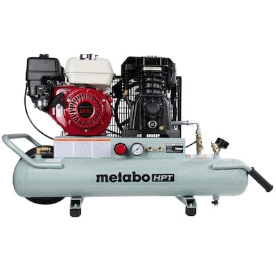 Metabo HPT (was Hitachi Power Tools) 8-Gallon Single Stage Portable Gas Horizontal Air Compressor (1-Tool Included)