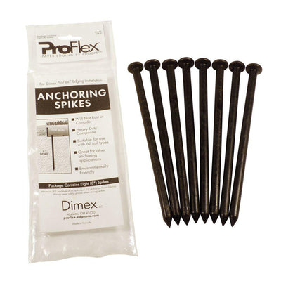 ProFlex Paver Edging Anchoring Spike Pack, (8) 8 in. Spikes - Super Arbor